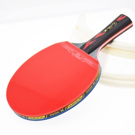 Ping Pong Paddle Set, Table Tennis Racket, Premium Rubber and Carry Case Bag (5 Stars: 2PACK)