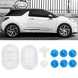 10PCS Car Side Skirt Fixing Clip Set 1610186180 Strong Clamping Force Replacement for Citroen DS3 2009 ‑ 2015,Molding Products
