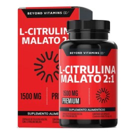 L- Citrulina Malato 2:1 | 1500mg De L - Citrulina Malato Puro Pre Entreno| L - Citrulline Malate |Oxido Nítrico - Tecnología De Cápsulas Veganas Pre W