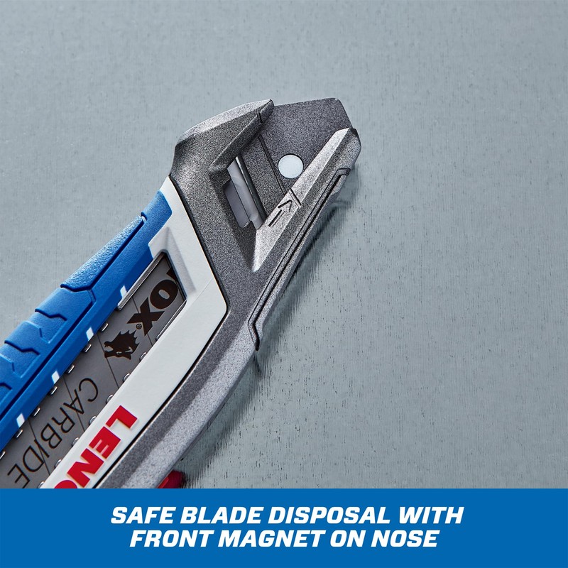 Lenox Tools Ergonomic Utility Knife, Fast Snap with Magnetic Blade