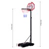 Soozier Outdoor Basketball Hoop System Stand Goal for Kids Youth,
