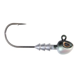 Berkley Fusion19 Hybrid Jighead, Fish Head, Size 4/0 Hook, 1/4 oz, Sticky Sharp Hook Point, Conical Bait-Keeper, High-Def Details and Realistic 3D Eye