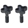 2PCS Plastic Fixing Screw Black for Garden Swing Canopy Frame