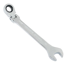 Hordion 13mm Ratcheting Combination Wrench, 12 Point 72-Tooth Flex Head Gear Wrench Box Ended Spanner Tool for Projects Repair