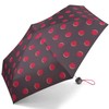 Esprit Petito Moon Dots Pocket Umbrella, Claret Red