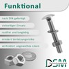 DSM - Carriage Bolts M5 x 90mm DIN 603 -
