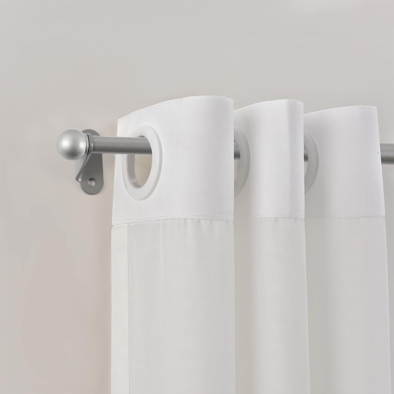 KXLife 2 Pack Mini Short Curtain Rod 12-18 Inch, 1/2"