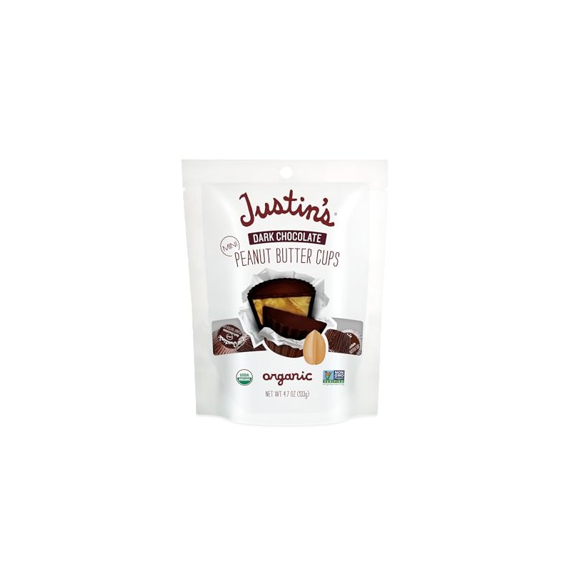 Justin's, Mini Dark Chocolate Peanut Butter Cups, 4.7 oz