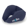 Yogibo Neck Pillow, X Logo, Polyester, Travel, Navy Blue