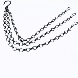 ViLiyDuo Pack of 6 Flower Pot Hanging Chains, Metal Chains for Hanging, Hanging Basket Chains, for Flower Pots, Bird Cages, Planters, Lanterns and Ornaments