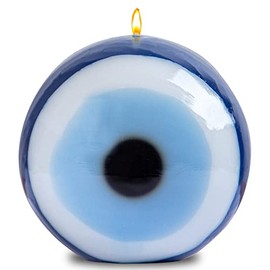 Evil Eye Ball Candle – Decorative Candle - Handmade Candle - Shaped Candles for Home and Office - Slow Burning and Long Lasting Candles by Cula (X-Large)