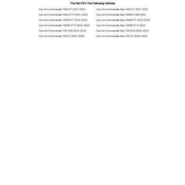 Tusk LED Light Bar Brackets 12" for Can-Am Commander 700 DPS 2022-2024