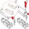 ECSiNG 8 Sets Plissee Klemmhalter Ersatzteile für Spannplissee System 2001