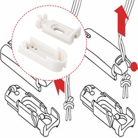 ECSiNG 8 Sets Plissee Klemmhalter Ersatzteile für Spannplissee System 2001