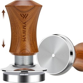 YMWVH Coffee Tamper, Espresso Tamper, V5 Coffee Tamper Made of Stainless Steel, for Perfect Espresso Barista Tool, Design Coffee Tamper Set, Tamper 53 mm, for Cafes and Coffee Lovers