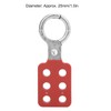 Lockout Hasp, 6 Holes Red Lock Hasp 10pcs for Industrial
