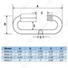 SHONAN 5" Chain Quick Link, Heavy Duty Marine Grade Screw