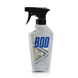BOD Man Iconic Fragrance Body Spray 8 Fl Oz Bold Masculine Scent