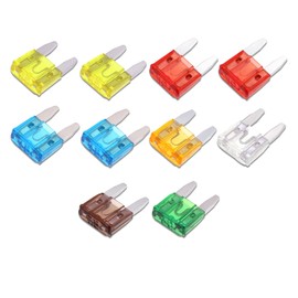 PACLVIO 10PCS Car Fuses Assortment Kit, 5A 7.5A 10A 15A 20A 25A 30A Auto Fuses, Standard Blade Fuse Assortment Kit Replacement for Car RV Truck Motorcycle Boat