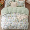 Bedsure Duvet Cover King Size - Reversible Floral Pattern Duvet