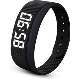 Reloj despertador vibratorio impermeable Keledz T5C-Black – Alarma silenciosa y fitness