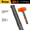 Titan iDX 63618 8lb Sledge Hammer with 16" Indestructible Handle