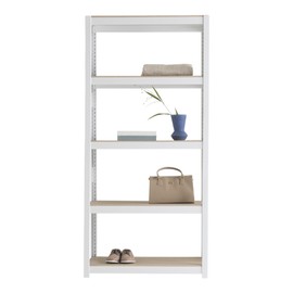 Home Dent House 5-tier width 1200 x depth 500 x height 1800 shelf, white angle (separating column) / 홈던트하우스 5단 가로1200x깊이500x높이1800 선반, 화이트앵글(분리기둥)