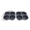 4 Cup Hamburger Bun Pan Dishwasher Safe Silicone Hamburger Bun