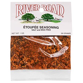 River Road Etouffee Seasoning, 1 Ounce Packet (No Salt, No MSG Blend - Seasons 1 Pound of Shrimp or Crawfish Tails)