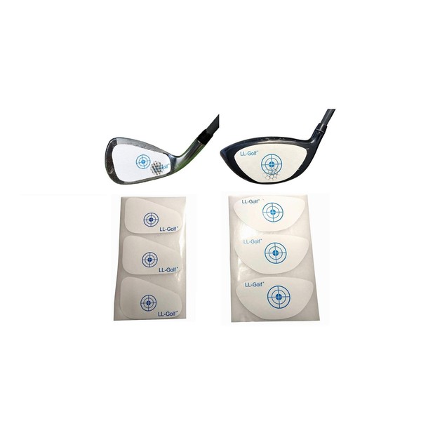 LL-Golf ® set of 150 golf impact tapes/labels of your