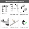 TSMST 5FT Sliding Barn Door Hardware Kit, Stainless Steel Heavy