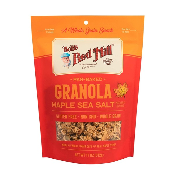 Bob's Red Mill Pan-Baked Granola Maple Sea Salt, 11 Ounce (Pack of 2)