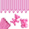 Rimobul Solid Color Twisting Balloons - Pack of 100 (Pink)