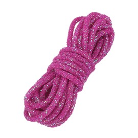 PATIKIL Sequins Rope, 5.5 Yard 6mm Sequins Rhinestone Tube Cord for Wedding Dresses Earring Costume Clothing Shoes Jewelry DIY Crafts Making Accessory, Rose Red