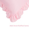 sourcing map Luxury Satin Oxford Pillowcases, Pair of 2 Pink