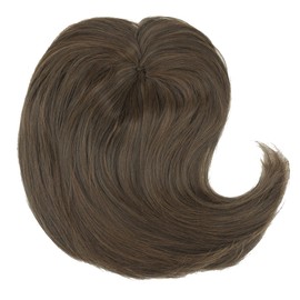 IMISSU Long Clip-In Toupee Hairpiece Extension Toupee Topper Wiglet Top Thin Hair for Light Hair Loss Volume (Mixed Brown)