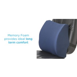 NOVA Medical Memory Foam Lumbar Cushion Blue