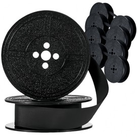 Universal Typewriter Ribbon Twin Spool Vintage Typewriters Ribbon Replacement Compatible with Most Typewriter (5 Black)