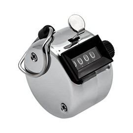 Bailinks Clicker Counter Metal Hand Tally Counters,4-Digit Lap Counter Manual Clicker for Golf, Sport,School Event
