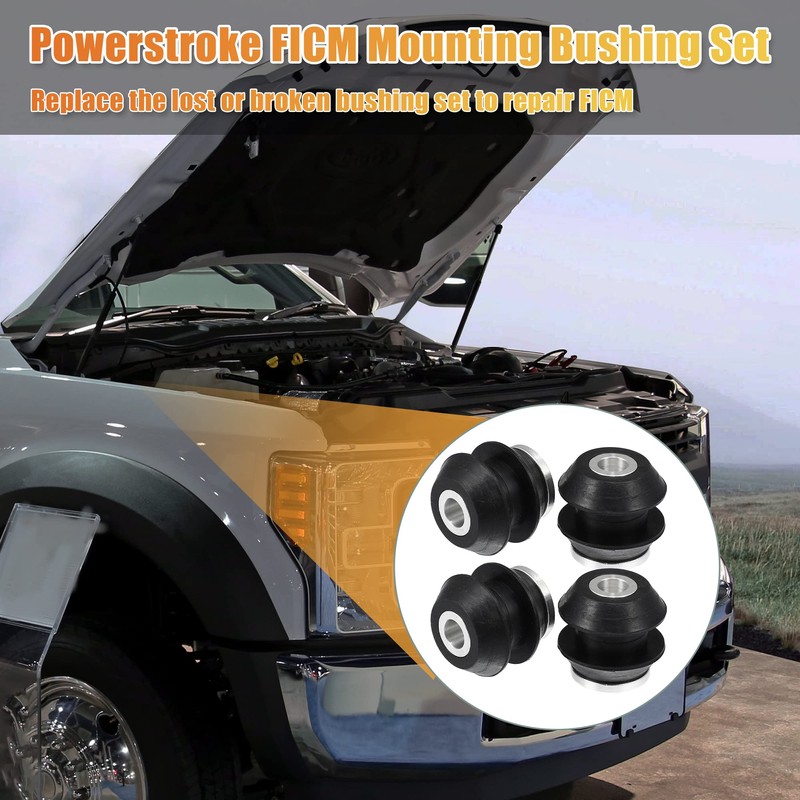 X AUTOHAUX 4 Set FICM Mounting Bushing Set for Ford