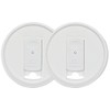 iLIDS Tapa para frascos de bebidas tipo Mason, Blanco, Paquete