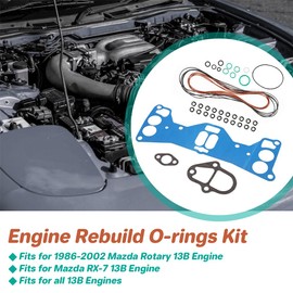 Foruly Engine Gasket & O-Ring Kit for Mazda RX-7 13B Rotary 1986-2002
