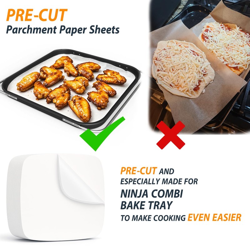 Air Fryer Parchment Paper Sheets for Ninja Combi All-in-One Multicooker