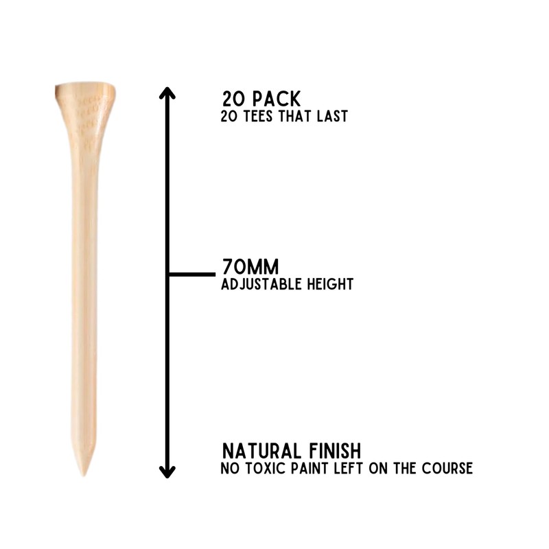 Smoke Show 20 Bamboo Golf Tees - 20 Tees x