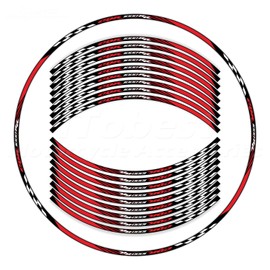 CBR 17 inch Wheel Rim Stickers Decals Tape Compatible with CBR1000RR 2004-2025 Motorcycle Reflective Rim Tapes Sticker Stripe(Red)