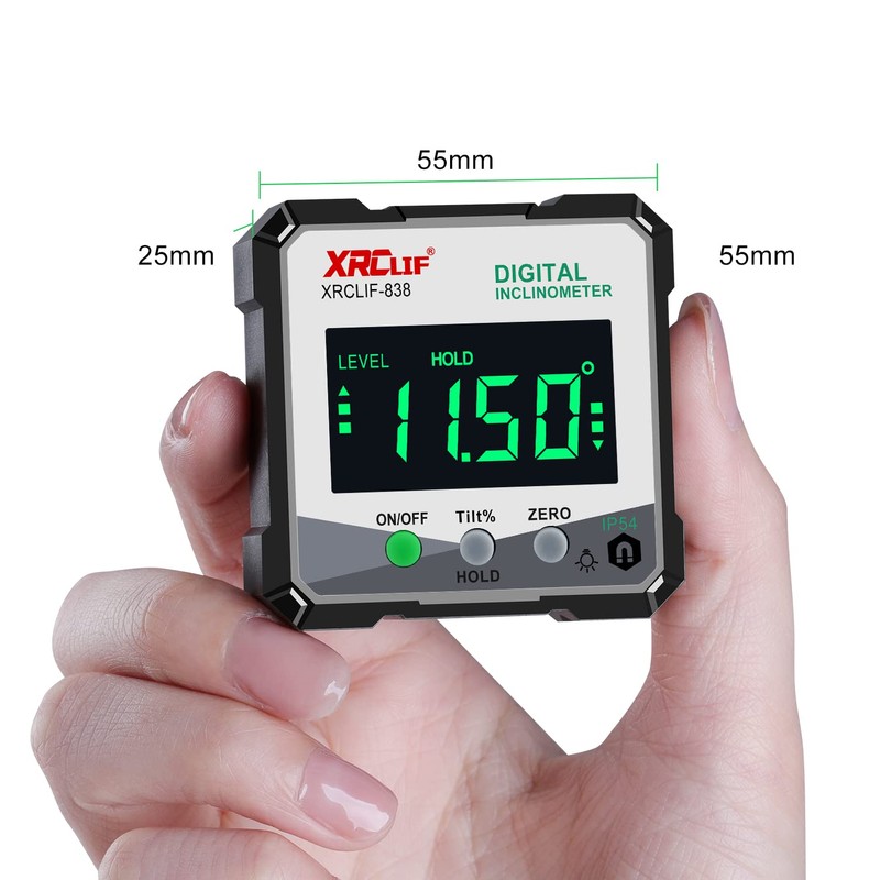 Digital Angle Meter, Magnetic Base Level Box Angle Finder Protractor