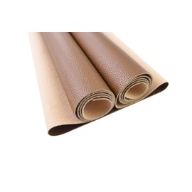 1 Yards 54" x 36" Soft Faux Leather Fabric Brown Fake Leather Fabric by The Yard Black Upholstery Vinyl for Sofa Bags Chairs Car Seats DIY Crafts