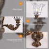 Wellmet 2-Lights Bronze Wall Sconce, Retro Wall Light, Bathroom Vanity