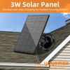 3W Solar Panel for Outdoor Wireless Security Camera, Continuously Power