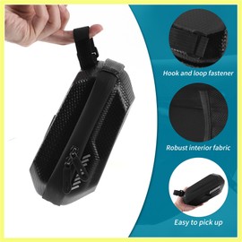 QUARKZMAN Fahrradsatteltasche Fahrradtasche Mit Reflektierendem Streifen Satteltasche Für MTB Und Rennräder Bietet Stauraum Carbonfaser-Optik Schwarz 1 Stück